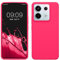 kwmobile Cover per Xiaomi Redmi Note 13 Pro 5G / Poco X6 5G Custodia - Back Case per Smartphone in Silicone TPU - Protezione Gommata - rosa shocking