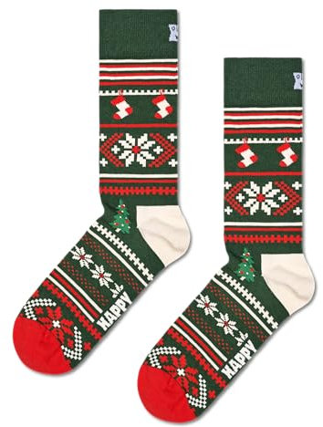 Happy Socks Weihnachtsocken - lustige Socken für Geschenk und Weihnachtsdekoration