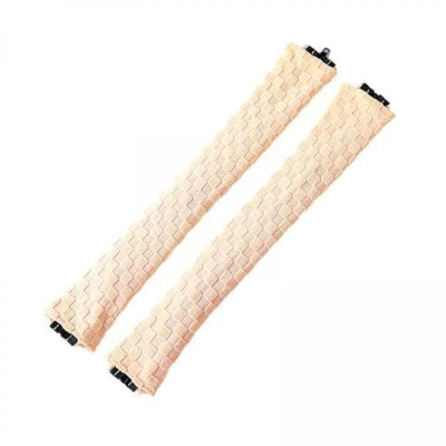 Baoblaze Set mit 2 Stuhlarmbezügen, dehnbar, bequem, modern, einfarbig, Creme Farben B