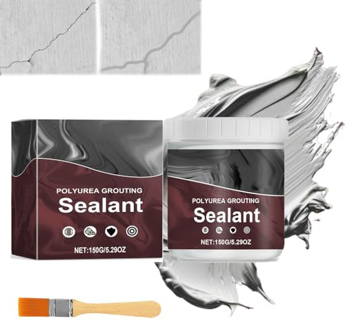 Polyurea Grout Sealant, Polyurea Garage Floor Coating, Grout Sealer for Shower Tile Bathroom, Water Based Urethane Sealant, Waterproof Insulating Sealant for Wall Crack Grouting (1pcs)