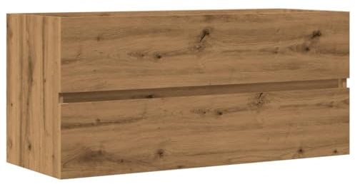 vidaXL Armario Lavabo Madera ingeniería Roble Artisan 100x38,5x45 cm