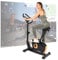 Christopeit Sport Ergometer ET 3.1 - Heimtrainer, 32 Widerstandsstufen, 7 kg Magnet-Bremse, LED, Schwarz mit Holzdetails