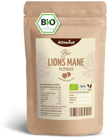 Bio Lions Mane Pilz Pulver 100g | vom Achterhof