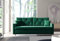 MOEBELPAKET TRIVIO K11 - Schlafsofa Sofa 3-Sitzer mit Bettkasten und Schlaffunktion 217 cm Breit, UV-beständiger Kronos Premiumstoff, mit Stauraum, Farbe: Grün
