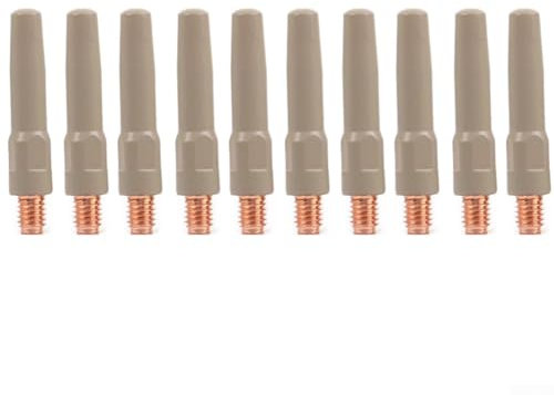 HpLive 10 pezzi deflettori di saldatura, ugelli per saldatura antiaderente, 40 x 1,0 mm, accessori per saldatrici 15AK MIG