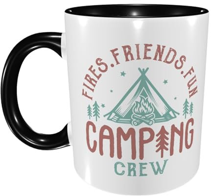 Maravillosa Tazas, Taza Cerámica Equipo De Campamento Divertido De Fires Friends Personalizada Tazas De Té Para Oficina Mamá 330Ml