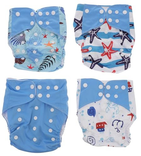 Milisten 4stücke Trainingshosen Atmungsaktiv Und Wiederverwendbare Babywindeln Mit Einlagefach Und Unterlage Für Junge Mädchen Beim Lernen Die Toilette Zu Gehen