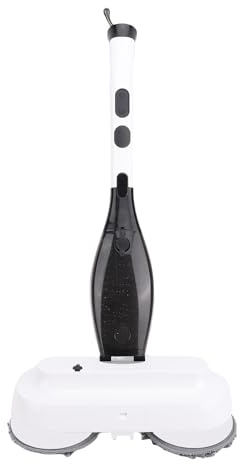 Fafeicy Electric Scrubber Mop, Dual Brush Design, Cordless Floor Cleaner with Water Spray and 800ml Tank for Easy Hardwood Tile Floor