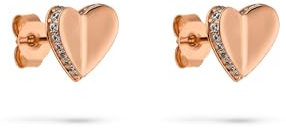 s.Oliver Damen Schmuck – Herz Halsketten, Armbänder, Ohrstecker & Creolen aus 925 Silber mit Steinen & feinen Details – Elegant & Zeitlos – Perfekte Geschenkidee