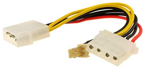 Alimentation Onvertisseur câble 4 Broches LP4 Molex Femelle vers 3 Broches Ventilateur Adaptateur