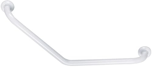 Haltegriff abgewinkelt 135 ° – 400 x 400 mm – Ø 30 mm – Aluminium Epoxy Weiß – Pellet ASC