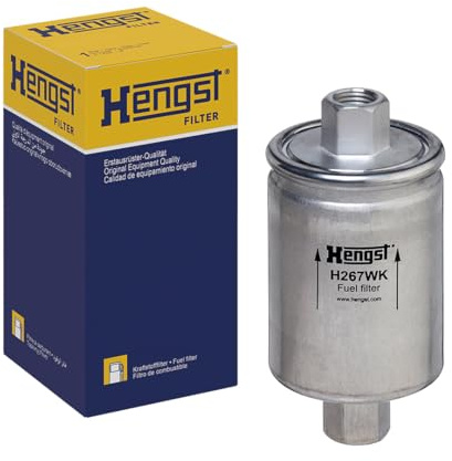 HENGST - Kraftstofffilter H267WK - Hochwertiger Kraftstoff-Leitungsfilter für KFZ - Entfernt Staub und Schmutz aus Otto- oder Dieselmotoren - Schützt das Einspritzsystem