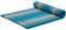 livasia Rollmatte Rollmatratze L breit bequem - 200x110x4,5cm - Gästebett Gästematratze 1 Person, Reisebett Kofferraum outdoor, Thaimatte Kapok Garten Balkon handgefertigt (Hellblau)