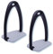 Stübben Steigbügel 1205 Maxi Grip - schwarz/Silber - 12 cm