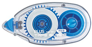 PLUS Japan Kleberoller R Permanent, Einweg, blau