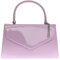 Girly Handbags Women's Patent Clutch Bag – Elegant Small Hard Case Evening Handbag for Weddings, Parties, and Events Small- Lilac