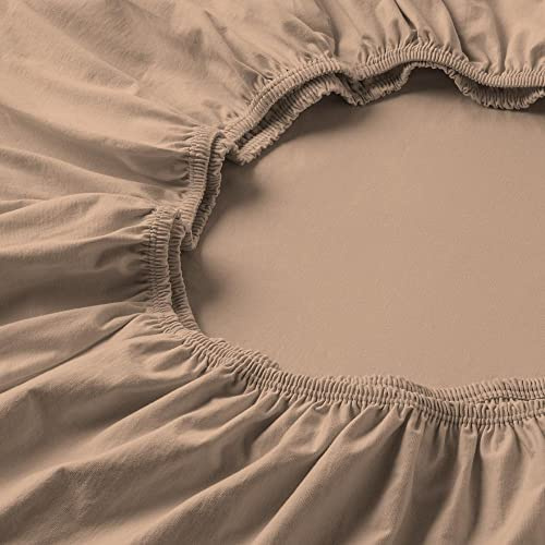 ESTELLA Spannbetttuch Zwirnjersey | karamel