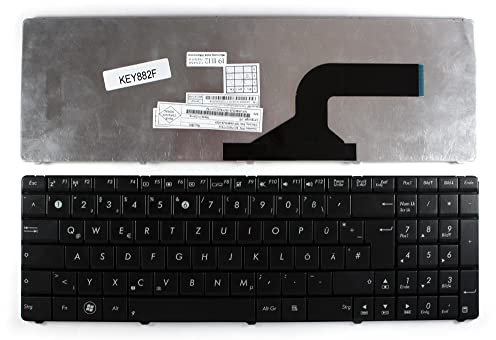 Power4Laptops Allemande Noir Clavier pour Ordinateur Portable (PC) de Remplacement Compatible avec ASUS N53
