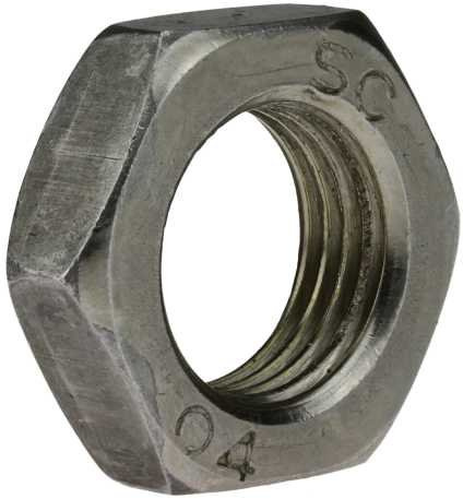 Reidl Sechskantmuttern mit Fase M 33 x 1,5 mm DIN 439 04 Au (Stahl - gedreht) blank 10 Stück