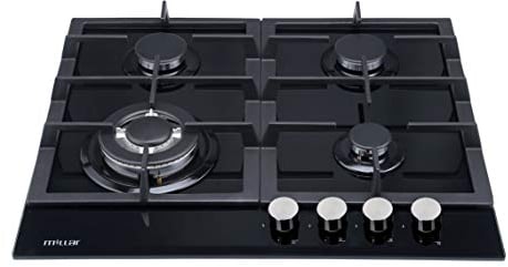 MILLAR GH6041TB 60cm Built-in 4 Burner Gas on Glass Hob/Cooker/Cooktop with FFD
