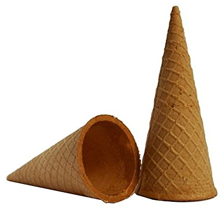 Lot de 60 cônes pour glace type Wafer dans une boîte Wafer Ice Cream