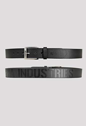 Alpha Industries Unisex Embossed Alpha Belt Gürtel, Black, L