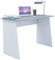 VCM Computertisch | Maße ca. H. 74 x B. 110 x T. 50 cm | stylische Seitenteile | Schreibtisch – Masola Maxi Weiß/Beton-Optik