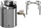 Belvivere Contenitore Fusto bidone Olio Inox 18/10 Made in Italy con Rubinetto e piedistallo 100 Litri