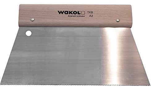 WAKOL Zahnspachtel Trapezspachtel TBK A2 Spachtel Gezahnt 25cm Breit