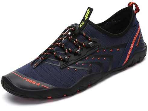 Saguaro, Wasserschuhe für Damen und Herren, zum Tauchen, Schwimmen, Surfen, für felsige Strände, Yoga und Wassersport, - Spiaggia Blue - Größe: 43 EU