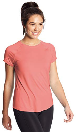 C9 Champion Damen Soft Tech T-Shirt, Rose Ranch Pink, Mittel