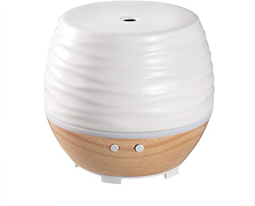 Ellia Ascend Aroma Diffuser - 30ml Ultraschall Befeuchter Lufbefeuchter elektrische Duftlampe mit LED Lichtern, Humidifier, Aromatherapie, Duftlampe für Wohnung, Yoga, Schlafzimmer und Spa