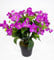 Großer Hibiskus 42cm dunkellila im Topf ZF künstliche Pflanzen Kunstpflanzen Kunstblumen