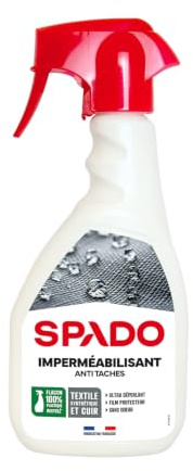 SPADO - Impermeabilizzazione Antimacchia - Protezione Vari Materiali, Effetto Ultra-idrorepellente - Formula senza odore, senza solventi - Fabbricazione francese - Flacone spray da 500 ml