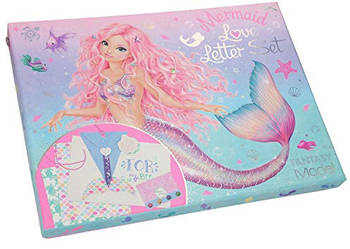 Depesche 11245 Love Letter Set, FANTASYModel Mermaid, mit viel Zubehör zum Basteln, ca. 26 x 19,5 x 3,5 cm