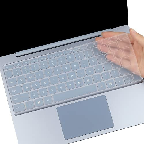 Keyboard Cover for Microsoft Surface Laptop Go 12.4, 12.4 Surface Laptop Go 3 (2023)/ Go 2 (2022)/ Go (2021 2020) (Not fit 10.5 inch) -Clear