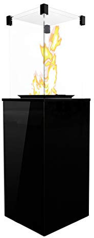 KRATKI - Gaskamin Peto Mini | 4 - 8,2 kW | 1366 x 427 mm | Gartenkamin mit manueller Bedienung | Flüssiggas | Gaskamin für Terrassen und Garten