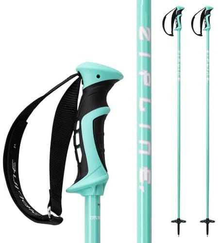 Skistöcke Graphit Carbon Composite – Zipline Blurr 16.0 – Offizieller Lieferant des US-Ski-Teams (Aqua, 96,5 cm)