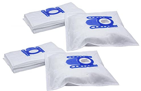 vhbw 20x sacchetto compatibile con Bosch BSGL 40 000-49 999 GL 40 aspirapolvere - in microfibra, 27cm x 20cm, bianco/blu