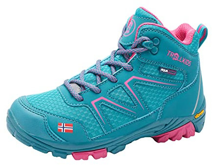 Trollkids Kids Skarvan Hiker Mid 36, smaragd