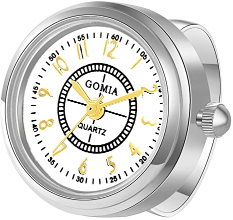 Avaner Ringuhr Fingeruhr mit rundes Gehäuse römischen Ziffern Verstellbarer Ring 3ATM Wasserdicht Ring Uhr Finger Uhr ALS GESHCNEKE für Damen