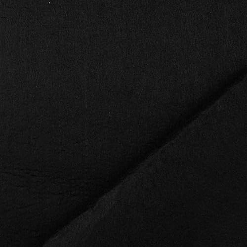 STOFFKONTOR Bastelfilz Filz Stoff Stärke 4,0 mm Breite 45 cm - Meterware, Farbe Schwarz - zum Basteln und Dekorieren
