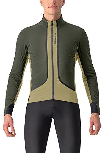 CASTELLI 4522508-363 FLIGHT JACKET AIR Men's Jacket Green Tea/Military Green-Black 3XL