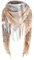 Durio Schal Damen Winter Dreieckstuch Herbstschal Schal Weich Deckenschal Kaschmir Tuch Elegant Mit Fransen Khaki Kariert Einheitsgröße