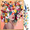 JanFebMar Peinture par Numéro, Kits de Peinture à l'Huile avec 24 Peintures Acryliques et 3 Pinceaux pour Adulte et Enfant, 40 x 50 cm DIY Paint by Numbers sur Toile Sans Cadre