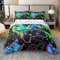 Baumwolle Jungen Gaming Duvet Cover 155x220,Gamepad Game Bettwäsche Set,Gamers Tie Dye Bettbezug für Kinder Teens,Hip Hop Cartoon Gestaltung Bequeme Bettdecke,Reversible