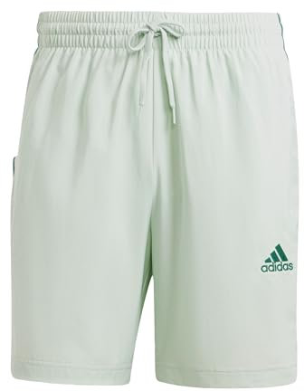 adidas Homme AEROREADY Essentials Chelsea 3-Stripes Shorts, Linen Green F22, XL