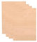 Risegun Lot de 4 plaques de contreplaqué A4, 297 mm x 215 mm x 3 mm (+/- 0,2 mm), plaque de contreplaqué pour bricolage, artisanat, bois, mini maison, bateau, avion