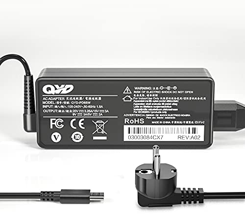 QYD USB C Chargeur 65W USB Type C Compatible avec Acer Chromebook Spin 311 314 315 511 512 513 514 516 713 714 CP714 CP514 CB311 CB314 CB315 CB515 CB714 CB715 Alimentation Adaptateur