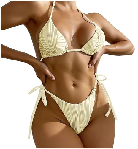 WILLBEST Bra Harness tücher Damen Bikini Triangel Damen Badeanzug große größe Sport Set Bikini Oversize Strandkleid bauchweg bademode 3 teilig Badeanzug Shape bade hi